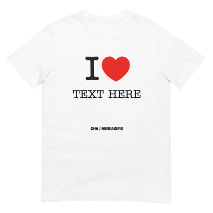 Unisex 'I Love' customized T-Shirt